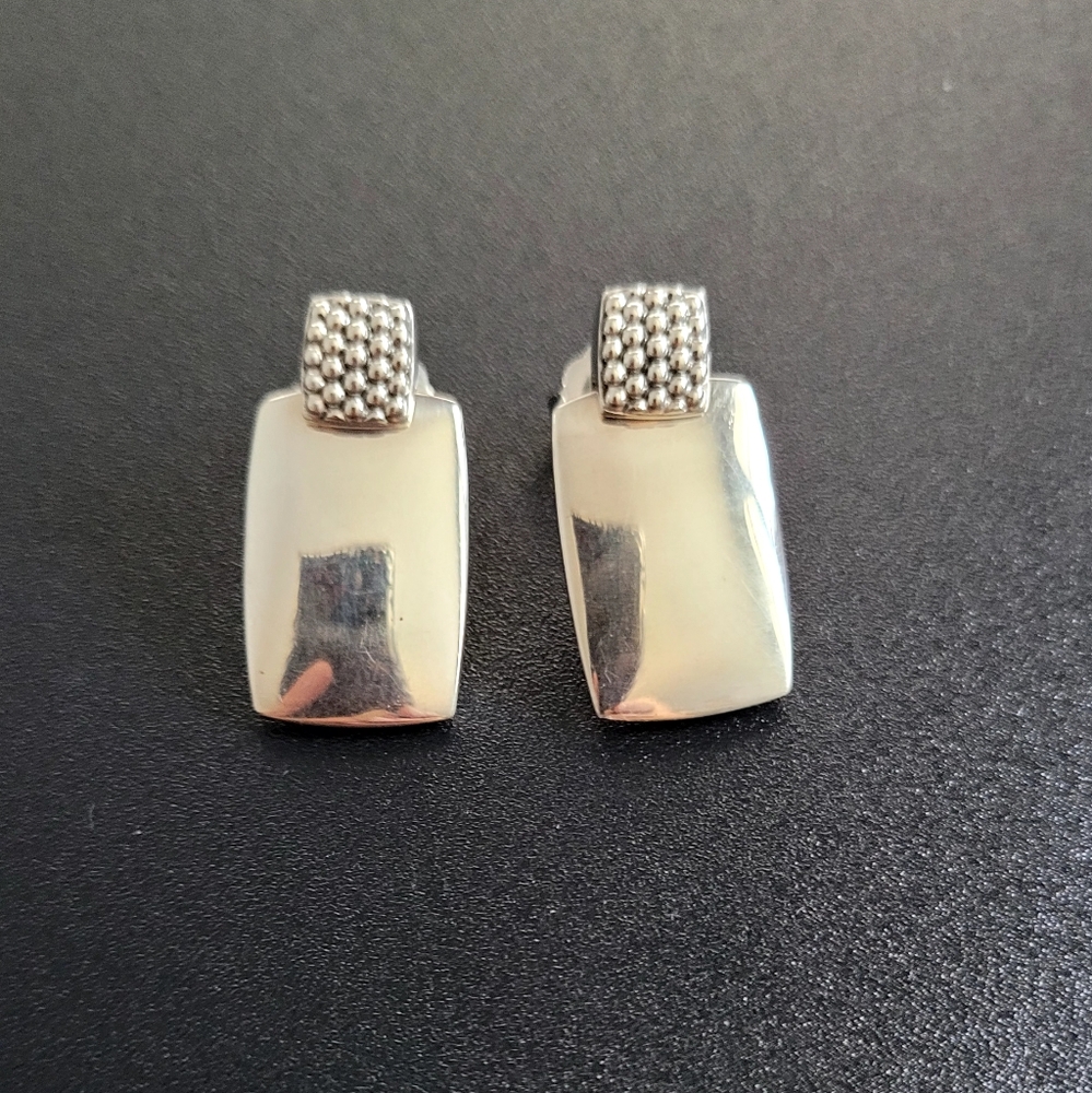 LAGOS Sterling Silver Rectungular Earrings